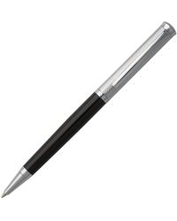 BOSS - Ballpoint Pen With Engraved Chrome And Matte-black Lacquer Finishes - Lyst