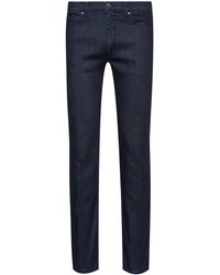 HUGO Slim-fit Jeans Van Donkerblauw Stretchdenim
