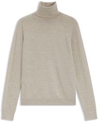 BOSS - Slim-Fit Rollneck Sweater - Lyst