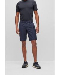 BOSS - Slim-fit Shorts In Water-repellent Twill - Lyst