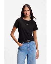 BOSS - Slim-Fit Cotton T-Shirt - Lyst