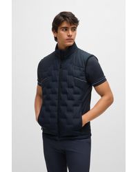 BOSS - Water-repellent Gilet With Quilting - Lyst