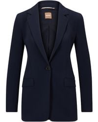BOSS - Regular-Fit Einreiher Aus Japanischem Krepp - Lyst