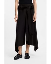 BOSS - Relaxed-Fit Trousers With Shaped Hems - Lyst