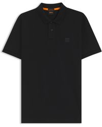BOSS - Polo Slim en coton stretch à patch logoté - Lyst