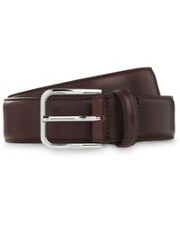 BOSS - Leather Business Belt With Polished Buckle - Lyst