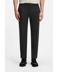 BOSS - Relaxed-Fit Trousers With Front Pleats - Lyst