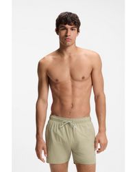 BOSS - Swim Shorts With Signature Stripe And Logo - Lyst