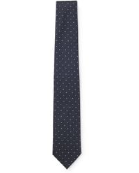 BOSS - Silk-Blend Tie With Dot Pattern - Lyst
