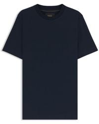 BOSS - Cotton-Silk T-Shirt With Prince Of Wales Check - Lyst