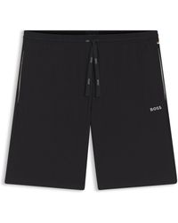 BOSS - Shorts Van Stretchkatoen Met Logostiksel - Lyst