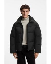 BOSS - Water-Repellent Puffer Jacket With Detachable Hood - Lyst