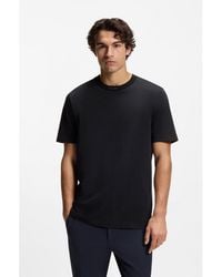 BOSS - Cotton T-Shirt With Logo Crew Neck - Lyst