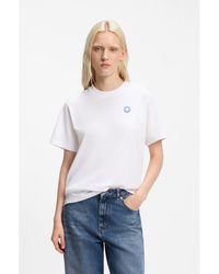 HUGO - Cotton-Jersey T-Shirt With Happy Logo - Lyst