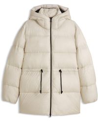 HUGO - Relaxed-Fit Waterafstotend Pufferjack - Lyst