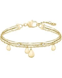 BOSS - Bracciale A Tre Strati Con Ciondoli A Goccia - Lyst
