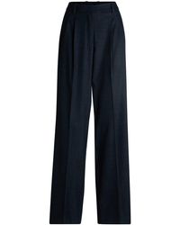 BOSS - Regular-fit Trousers In Denim-effect Twill - Lyst