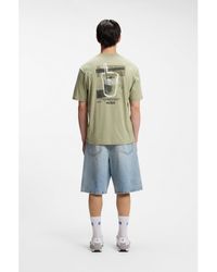 HUGO - Cotton-Jersey T-Shirt With Logo Artwork - Lyst