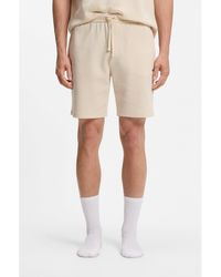 BOSS - Waffle-Structured Pyjama Shorts With Embroidered Logo - Lyst