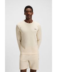 BOSS - Ottoman Pyjama T-Shirt With Embroidered Logo - Lyst