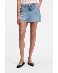 HUGO - Five-Pocket Mini Skirt - Lyst