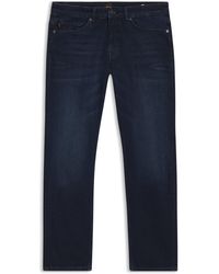 BOSS - Slim-Fit Delaware-Jeans Van Comfortabel Blauw Stretchdenim - Lyst