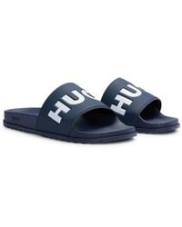 HUGO - Slides Mit Logo-Riemen - Lyst
