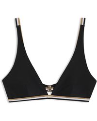 BOSS - Triangle Bra With Signature-Stripe Elastic - Lyst