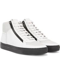 hugo boss white high tops