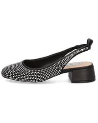Steve Madden - Smitten Black Leather Rhinestones - Lyst