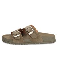 Tamaris - Veloursleder Pantoffel - Lyst