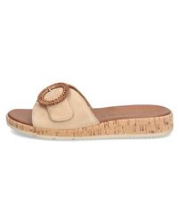 Tamaris - Veloursleder Pantoffel - Lyst