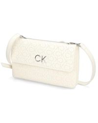 Calvin Klein - Re-Lock Dbl Crossbody Bag Perf - Lyst