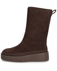Calvin Klein - Flatform Mid Boot Suede Wl - Lyst