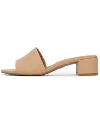 Kazar - Farbene Leder-Flip-Flops Mit Breitem Absatz - Lyst