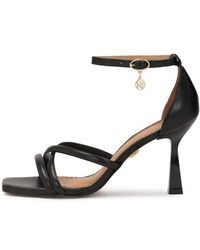 Kazar - E Ledersandalen Mit Überzogenen Absätzen - Lyst