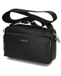 Calvin Klein Ck Must Camera Bag Sm Emb Mono Ck Black