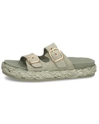Tamaris - Veloursleder Pantoffel - Lyst