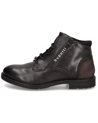 Bugatti - Glattleder Schnürstiefelette - Lyst