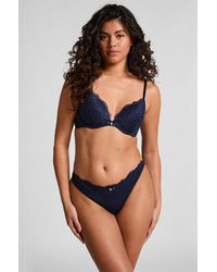 Hunkemöller - Voorgevormde Push-Up Beugel Bh Marine - Lyst