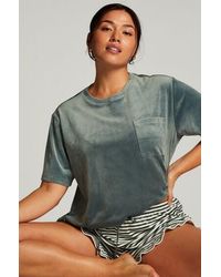 Hunkemöller - Top Velours Pocket - Lyst