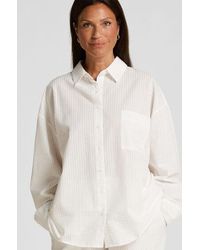 Hunkemöller - Seersucker Cotton Pyjama Top - Lyst