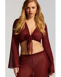 Hunkemöller - Open Knit Beach Top - Lyst