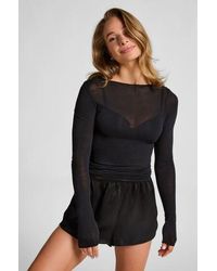 Hunkemöller - Super Soft Boatneck Shirt With Cashmere - Lyst