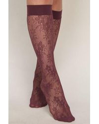 Hunkemöller - Sheer Socks Lace Fishnet - Lyst