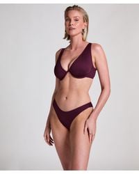 Hunkemöller - Neopren-Bikiniunterteil mit hohem Beinausschnitt - Lyst