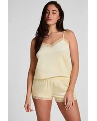 Hunkemöller - Short Velours Lace - Lyst