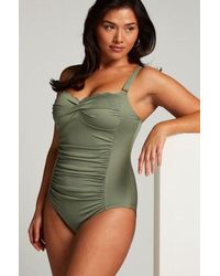 Hunkemöller - Shaping Scallop Swimsuit - Lyst
