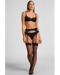 Hunkemöller - Stocking 15 Denier Kant Anti Ladder - Lyst