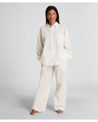 Hunkemöller - Pyjamahose Baumwolle Seersucker - Lyst
